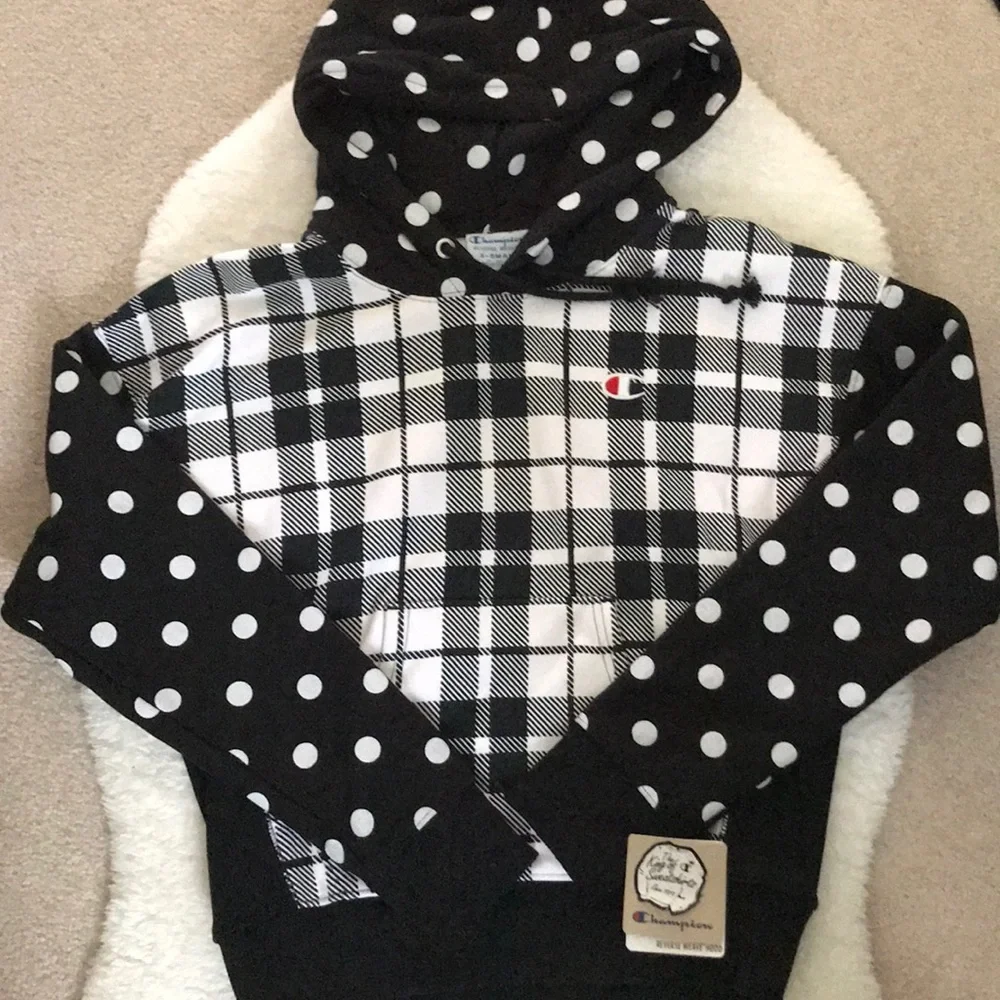 BNWT UO Champion Reverse Weave Mixed Print Hoodie - Picture 2 of 2